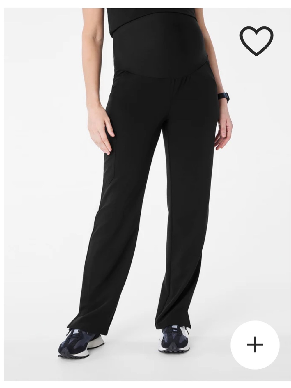 Figs Maternity Straight-Leg Pants - Black